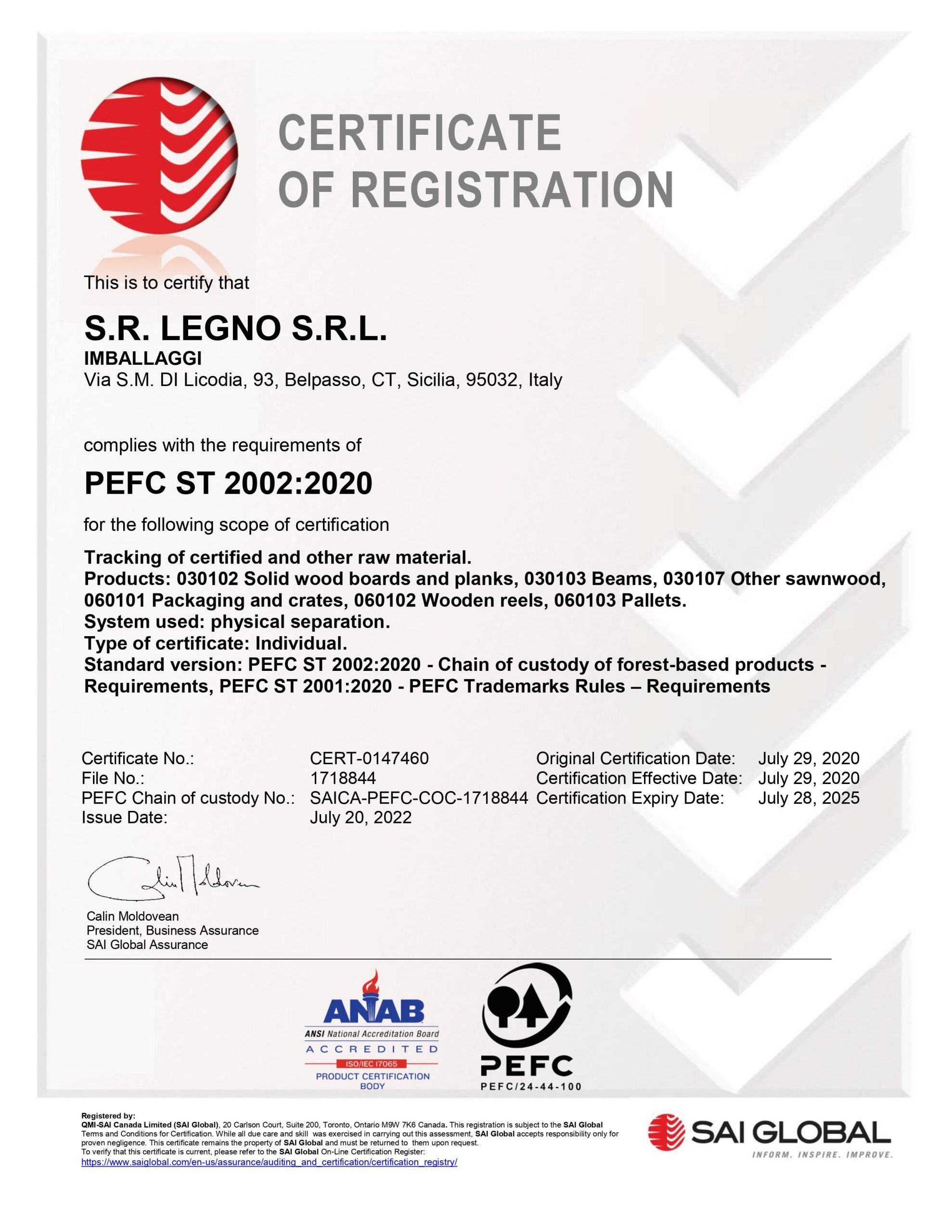 SAI GLOBAL_CERTIFICATO DI REGISTRAZIONE_ENG